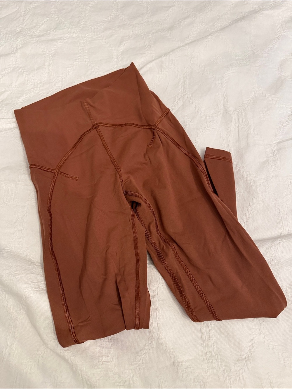 Lululemon High-Waisted Active Leggings in Ancient Copper
